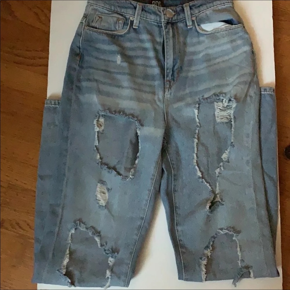 BDG urban outfitters ripped mom high rise jeans